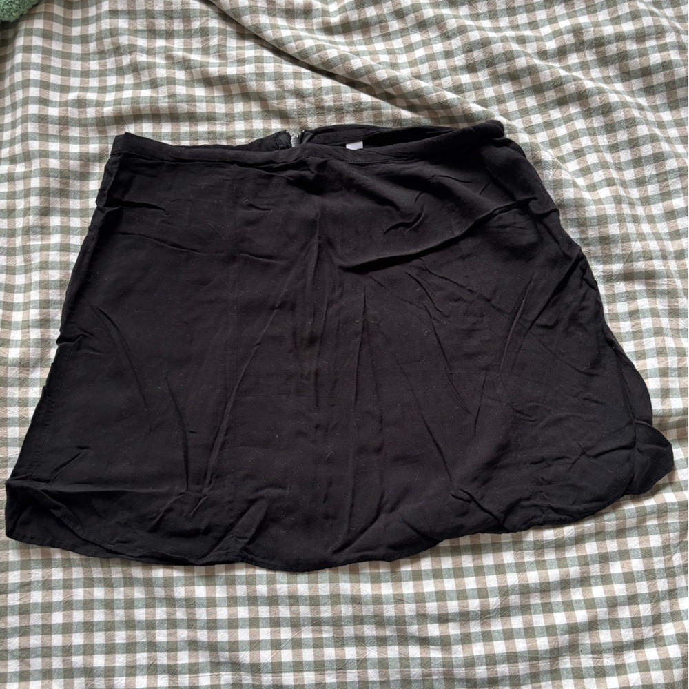 American Apparel Black Mini Skater Skirt Casual